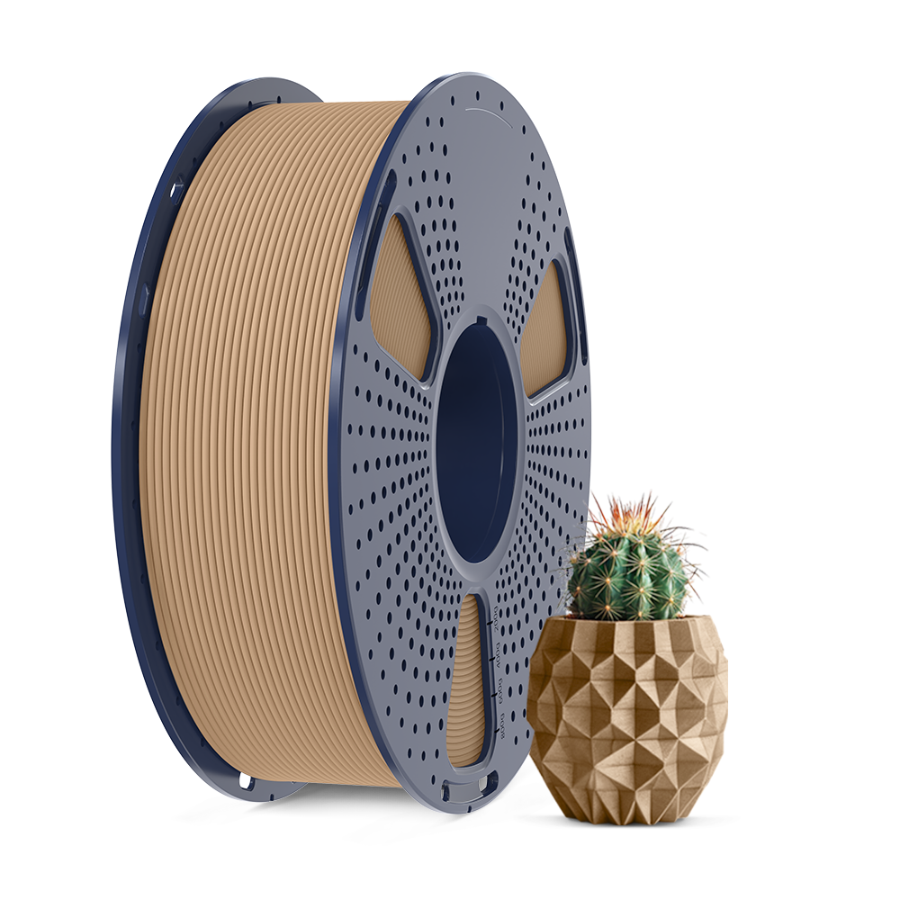 [MOQ: 3KG] Optimized Wood PLA 3D Printer Filament 1KG, Optimized and Upgraded Wood Texture