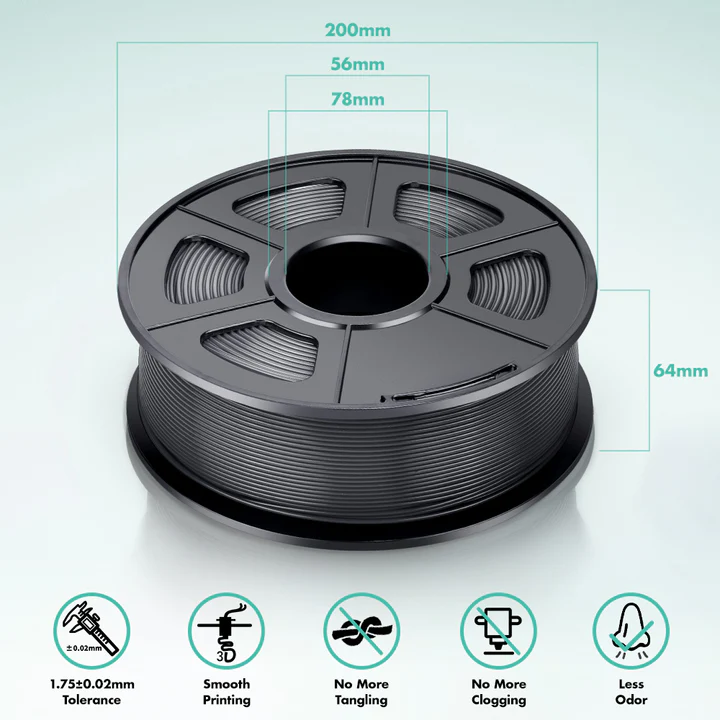 10KG PLA Recycled Filament PLA Series 3D Printer Filament 1KG/Roll