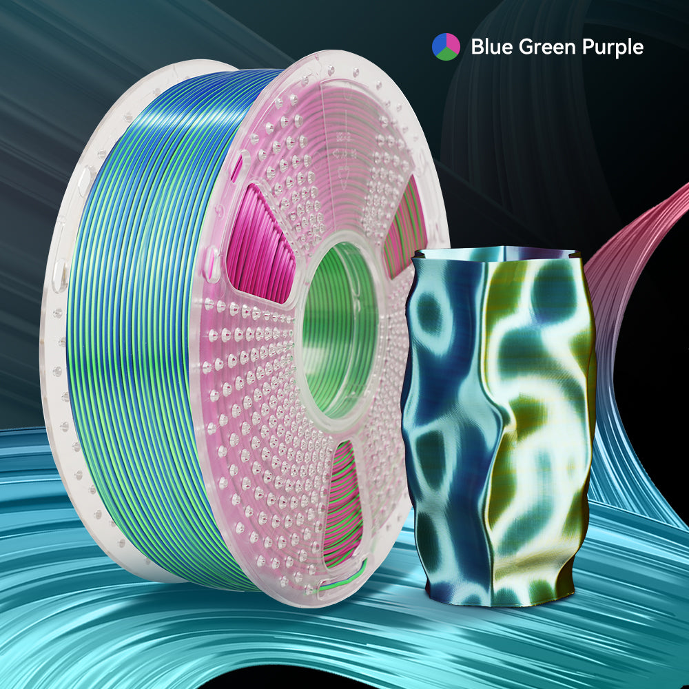 [MOQ: 3KG] Multi-Color SILK Filament(Dual-color, Tri-color and Four-color) 3D Printer Filament 1KG