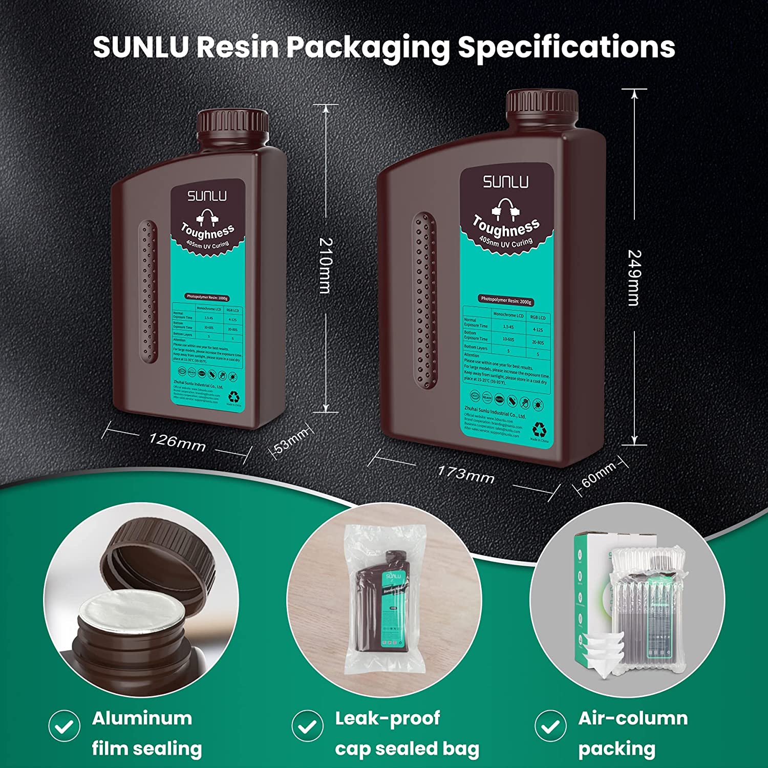 [MOQ: 6 Bottles] High Toughness Resin and High Temperature Resin 1000G