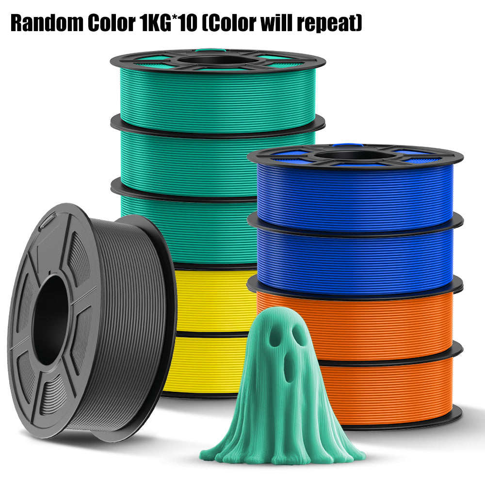 10KG PLA Recycled Filament PLA Series 3D Printer Filament 1KG/Roll